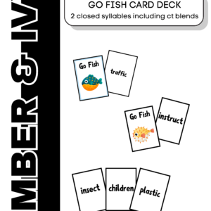Go Fish (2 closed syllables)