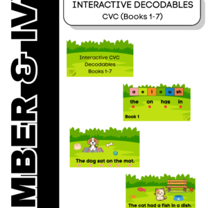 CVC Interactive Decodables (Stories 1-7)