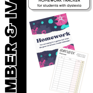 Dyslexia Homework Tracker