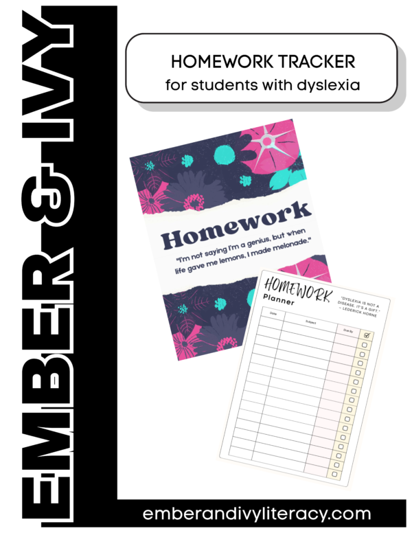 Dyslexia Homework Tracker